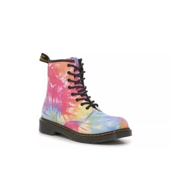 Dr. Martens 1460 Multicolor Tie Dye Lace Up Combat Boots Girl’s Size 13 - Picture 1 of 5